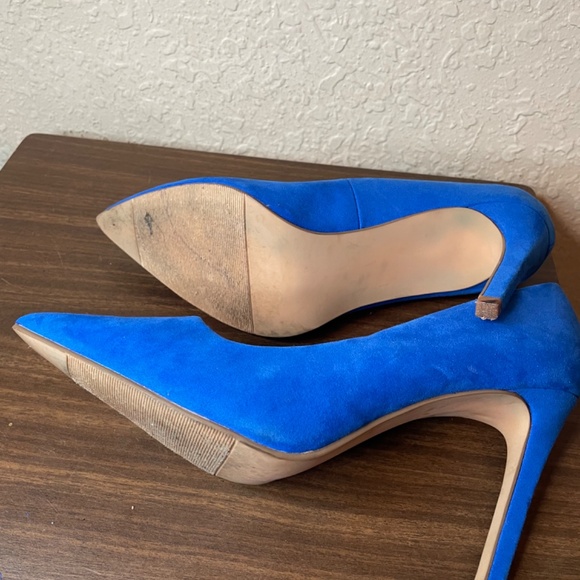 Forever 21 Blue Heels Size 10 - Picture 5 of 6